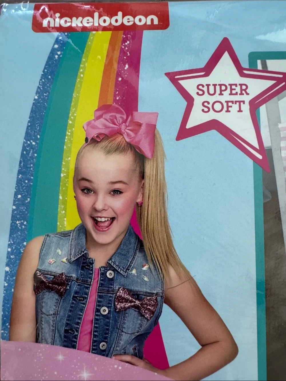 Nickelodeon JoJo Siwa Sweet Life Pink White Striped 3 Piece Twin Sheet Set New